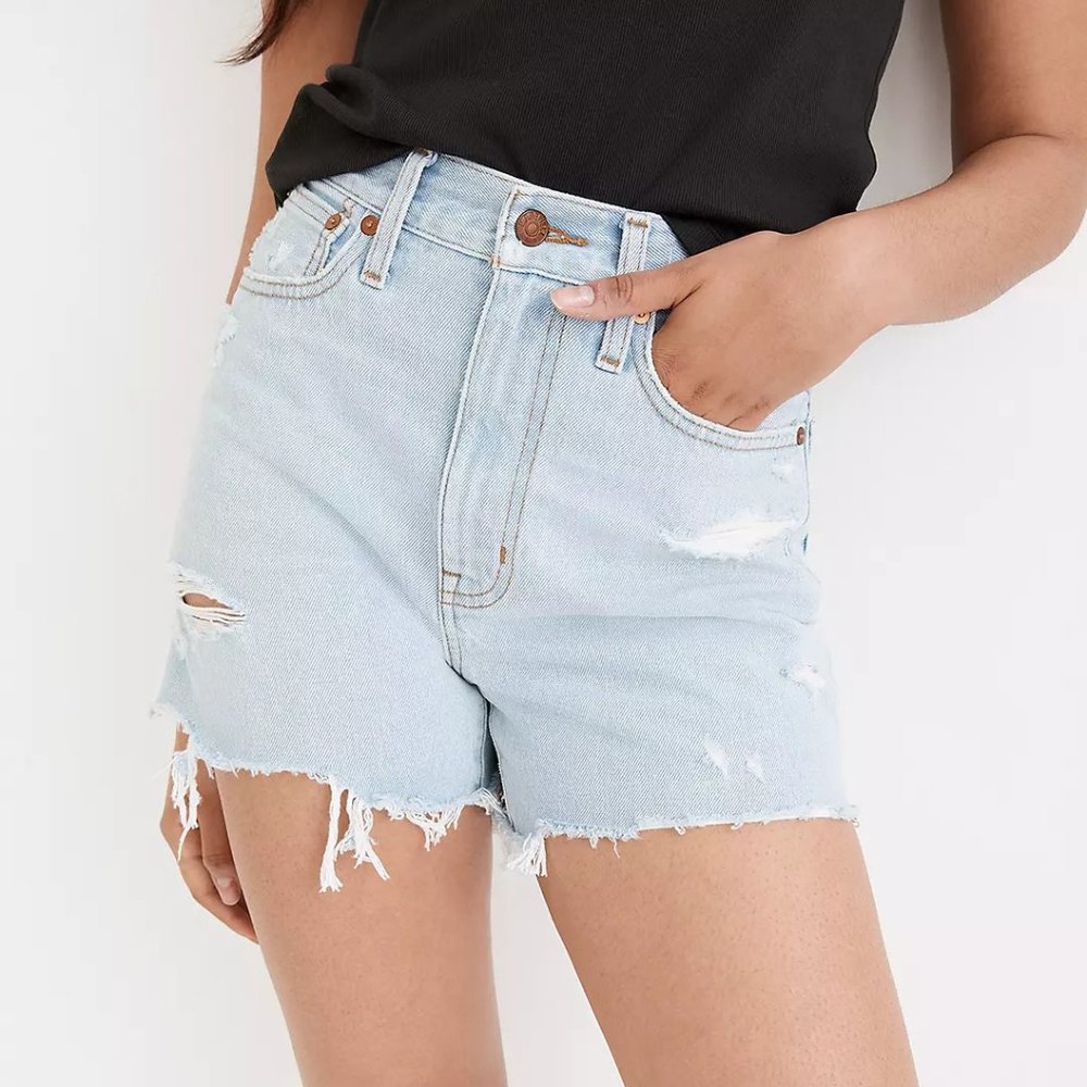 Madewell Light Blue Jean Shorts